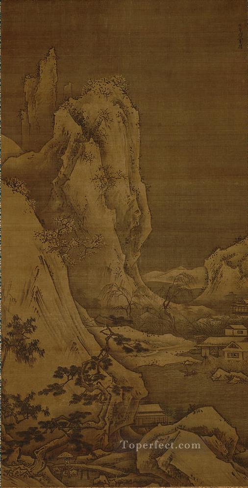 四季冬景色 1486年 殺生東陽油絵